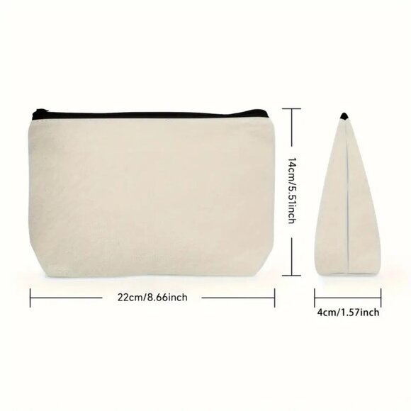 Cosmetic Bag Avacado Makeup Boho Vegan Fun Pouch Travel Storage Weekend Organize - Picture 3 of 3